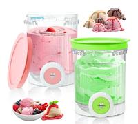 Per 2 contenitori Ninja Swirl Creami da 480 ml, contenitore per ghiaccio per serie NC700 NC701EU, contenitore per gelato con vortice per Ninja Swirl Gelatiera, lavabile in lavastoviglie, senza BPA