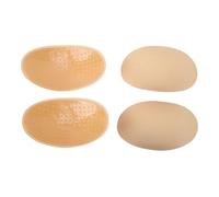 Per 2 pacchetti di spalline, comodi e trasparenti auto slip riutilizzabili, colore della pelle, per abiti