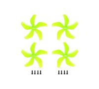 Per 2 paia 4 pezzi per Gemfan 2925 .9X2.5X5 elica PC a 5 pale T-Mount per DJI per Avata FPV M2 * 7 viti Freestyle 3 pollici Cinewhoop Droni(Yellow 4 PCS)