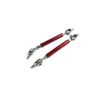 Per 2 Pezzi Auto Paraurti Anteriore Labbro Splitter Rosso Regolabile Pezzi