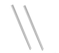 per 2 pezzi in lega di alluminio da 400 mm, binario a T, dispositivo per mitra jig, per tavolo router, doppio profilo con fori preforati per progetti fai da te di lavorazione del legno