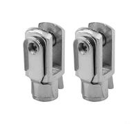 Per 2 pezzi M8 X 1 Per 25 Cilindro pneumatico filettato Asta Forcella Testa Giunto con perno a molla per collegamenti pneumatici e automatici del dispositivo