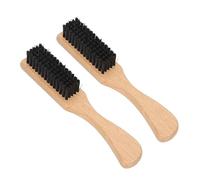 Per 2 pezzi, per uomini, pennello per barba, setola di cinghiale portatili leggeri, imitazione con manico, per casa/barbiere