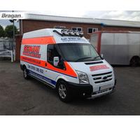 Per 2000-2006 ford transit mk6 Barra Tettuccio B1+ Jumbo Punti + LED Ant. - Nero