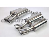 Per 2006-2010 BMW M5 E60 Doppio Silenziatore Asse Indietro Lucidato Punta Tubo