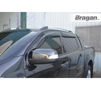 Per 2012-2016 ford ranger Fumo Colorato Finestrino Vento Deflettori Pioggia