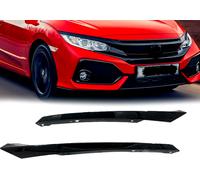 Per 2016 2017 2018 Honda Civic Lucido Nero Anteriore Faro Palpebra Modanatura Di