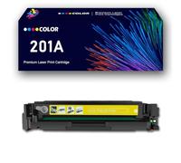 per 201A Premium Toner Cartridge CF400A CF401A CF402A CF403A Cartuccia di Inchiostro con Chip Compatibile Sostituzione per stampanti HP M252dn M252n M252dw MFP M277dw M277n M274n,Yellow-1Pack