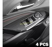 Per 2024 2025 Chevrolet Chevy Trax Finestra in fibra di carbonio Interruttore di sollevamento Pulsante Pannello di copertura Accessori Trim LHD