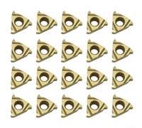 per 20pcs 11ER A60 Inserti filettati in carburo per tornio CNC SER SNL Portautensili, Inserti di tornitura resistenti all'usura per acciaio, acciaio inossidabile e ghisa,