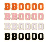 Per 24 pezzi adesivi lettere Halloween 2.1", nero/bianco/arancione/rosa