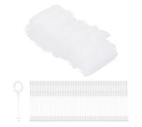 Per 2500Pcs Ganci J Standard Barb Fasteners Etichettatura 25mm/0.98" Bianchi