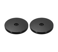 Per 2Pack Lazy Susan in Acrilico, Vassoio Girevole 5\" con Cuscinetti, Nero