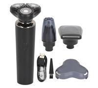 Per 3 su 1 set di tagli per capelli per barba elettrici, testa galleggiante 3D, digitale intelligente, per il taglio della barba e del naso