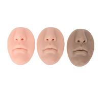 Per 3pcs, per il modello di bocca al naso in silicone 3D, pratica piercing morbi, riutilizzabile, modello di parte del corpo, per display di foratura