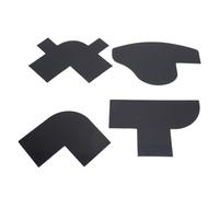 Per 4 pz scheda di miglioramento, barbiere barba Shaper modello, linee rette curve sciolto riempire, versatile