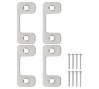 Per 4 Set Piastra Serratura 1" x 2.24" con Viti, Argento