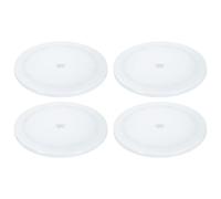 Per 4Pack Lazy Susan in Acrilico, Vassoio Girevole 9\" con Cuscinetti, Bianco