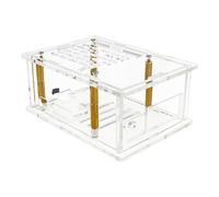 Per 5 Involucri Acrilici Adattamento PCIe A M2 Scheda Adattatore Trasparente