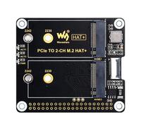 per 5 Scheda di Espansione PCIe A M.2 A Doppio Canale NVMe SSD HAT+ Sched5158