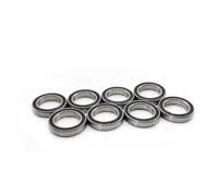 Per 6701ZZ Cuscinetto A Sfere In Acciaio Cromato Miniatura Sigillata In Gomma Nera Automodelli RC A Gola Profonda 12x18x4MM Cuscinetti Rc