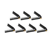 Per 7 pezzi, per pettine a doppia testa pieghevole, evitare le dimensioni tascabili statiche e portatili, per i viaggi, per uomini e donne