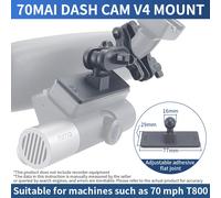 Per 70mai Dash Cam T800 Specchietto retrovisore per auto DVR Supporto per staffa per videoregistratore di guida