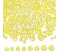 Per 850 pezzi perline acriliche sfaccettate 6mm 8mm 10mm 12mm, giallo limone
