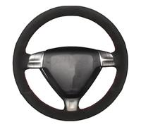 Per 911 Per Carrera Per Boxster 2004-2009 Per Cayman 2005 2006 2007 2008 2009 Coprivolante Per Auto Cucito A Mano Copertura Volante Auto(Red Thread)