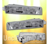 Per 97-01 Honda Prelude Paraurti Trasparente Angolo Segnale Luci Coppia Cromo