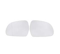 Per A3 Per S3 Per 8P Per A4 Per S4 Per B8 Per A5 Lato Auto Specchietto Retrovisore In Vetro Riscaldato Lente Sinistra Destra Vetro Specchio Retrovisore Ricambio(2pcs White)