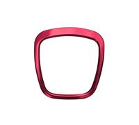 Per A4 A6 C6 A5 Q7 Q5 A3 8P S3 Stile Auto Copertura Logo Centrale Volante Adesivi Modanatura Interni Accessori Interior del coche(Red)