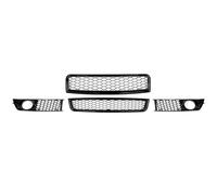 Per A4 B6 2002-2006 Griglia Anteriore Superiore Inferiore A Nido D'Ape Forata Griglie Fendinebbia Protezione Modanatura Kit Carrozzeria Auto Griglia Anteriore(1set)