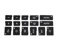 Per A4 B6 B7 Adesivi Per Riparazione Pulsanti Controllo Clima AC Rivestimento Nero Trasparente Illumina Scritte Bianche Auto Interior Accessori