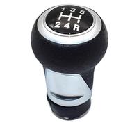 Per A4 B6 B7 B8 Per A6 S4 8K Per A5 8T Per Q5 8R 12mm Pomello Cambio 5/6 Velocità Leva Cambio Testa Pomello Cambio Pomello Leva(Silver 5 Speed-2,Black red)