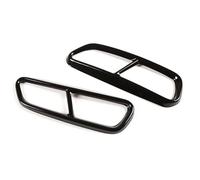 Per A6 C7 2016 2017 2018 Auto Coda Gola Tubo Modificato Copertura In Acciaio Inox Tubi Di Scarico Auto Decorazione Cornice(Black)