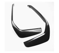 Per A6 C8 2019-2021 Fari Fendinebbia Anteriori Auto Cornice Copertura Finiture Cromate ABS Adesivi Decorativi Griglia Paraurti Esterna Griglia Paraurti Anteriore(Carbon Fiber Look)