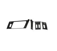 Per A6 C8 2019-2022 LHD Acciaio Inossidabile Auto Anteriore Aria Condizionata Bocchetta Telaio Carbon Pattern Rifinitura Accessori Interni Interni Accessori(Nero)
