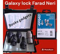 Per Abarth 695 dal 2008 Kit Bulloni Antifurto NERI Galaxy Lock Farad Cerchi Lega