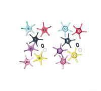 Per ABU BF7 BF8 IB7 IB8 Baitcasting Mulinelli da pesca 62 mm in metallo per mulinello a cinque stelle compatibile con modelli zenon serie 3 5 Gen (mano destra rosso)