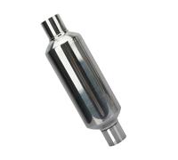 Per Accessori Per Corsa Sportiva Scarico Universale Modificato Auto Silenziatore Tubo Argento 51 Mm 57 Mm 63 Mm 76 Mm Acciaio Inossidabile Coda Marmitta Auto Scarico Tubo(76x101x76)