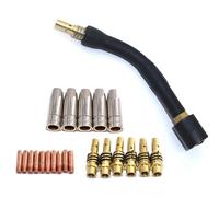 Per Accessori Saldatrice Ugello Gas Saldatura Collo d'Oca MIG Mag 0,8mm 21PCS