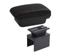 Per Accessori Universali Braccioli Auto Modello Contenitori Parti Retrofit Stoccaggio Aumentano E Alleviano Fatica Copri Bracciolo Auto(A1 Black Red No Usb)