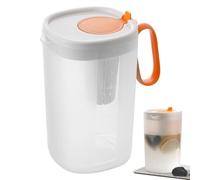 Per Acqua Con Coperchio,Contenitore Capiente e Resistente al Calore - per Tè e Bevande con Coperchio,per Casa Cucina Frigorifero Top Ristorante e per Bevande Calde Fredde come Caffè Limonata Succo