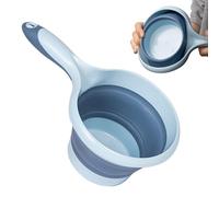 per acqua - Cucchiaio da bagno pieghevole - Cazzuola da appendere per lavare i capelli da bagno, ispessito, portatile,