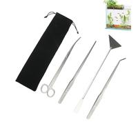 per Acquario | Lunghe in Acciaio Inossidabile Anti-Ruggine - Spatola Per Alghe Per Acquario E Vasca Per Pesci,per Taglio e Manutenzione di Acquari e Marina