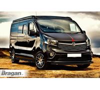 Per Adattarsi A Vauxhall Opel Vivaro SWB Barra Laterali Nere Passi + LED Bianchi