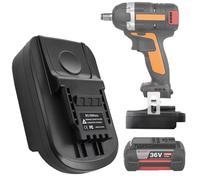 Per adattatore Bosch GBA a Worx, adatto per batterie al litio professionali Bosch GBA 18 V BAT607 BAT614 BAT607G, convertitore per batterie agli ioni di litio Worx 18 V-20 V