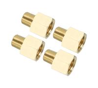 Per adattatore filettato ottone 4 pezzi 1/4"F-1/4"M NPT
