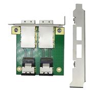 PER Adattatore PCI SAS a doppia porta Mini SAS interno SFF-8087 a HD esterno SFF-8088Sas26p - Parti di ricambio